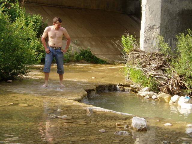 купание в речке